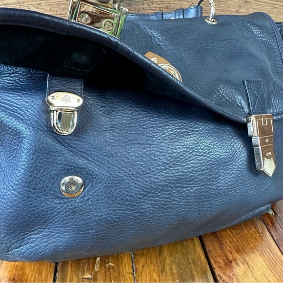 Mulberry Navy Blue Messenger Bag - Picture 8 of 14